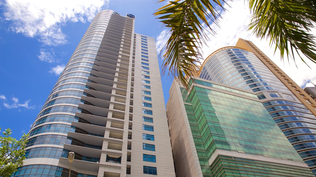 Ortigas Center which includes a city and a skyscraper