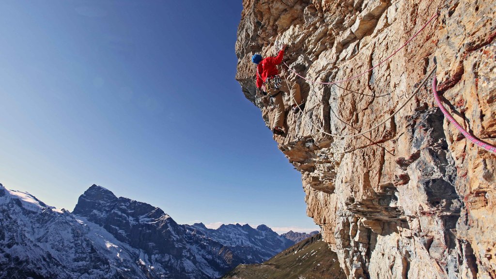 Complejo de esquí Engelberg-Titlis ofreciendo escalada y montañas