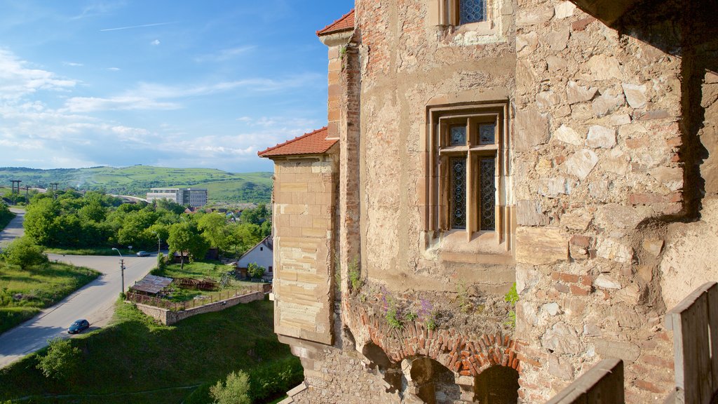 Castillo de Hunedoara ofreciendo patrimonio de arquitectura