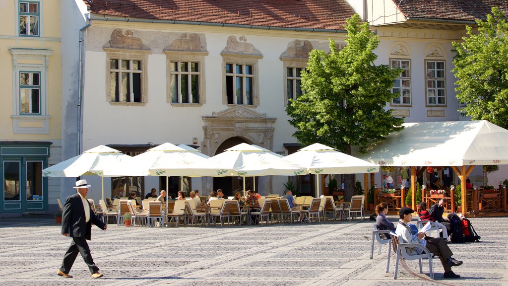 Piata Mare caracterizando uma praça ou plaza