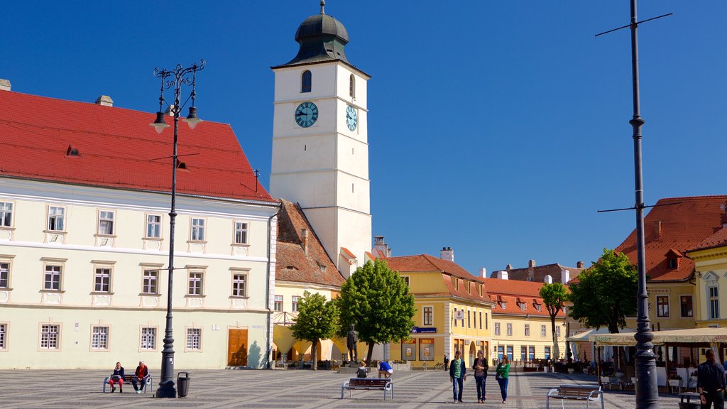 Council Tower which includes a square or plaza