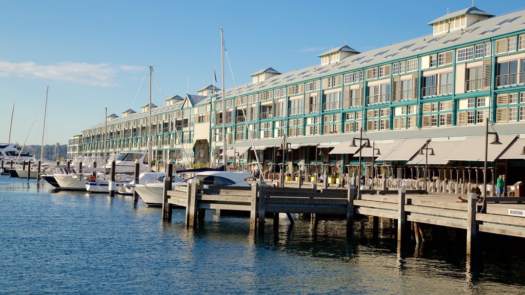 Woolloomooloo ofreciendo una bahía o puerto