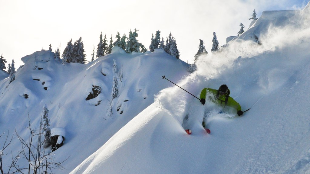 Westendorf mettant en vedette montagnes, ski sur neige et neige