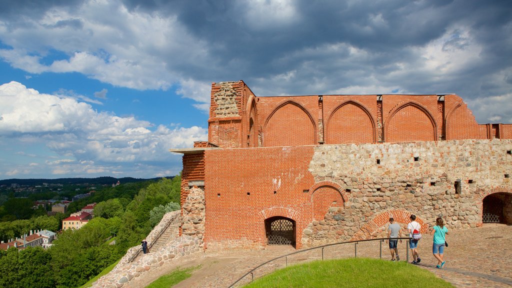 Vilnius which includes a castle