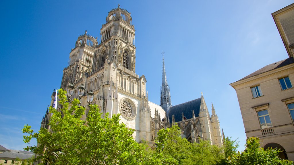 Sainte-Croix-katedralen som omfatter en kirke eller en katedral