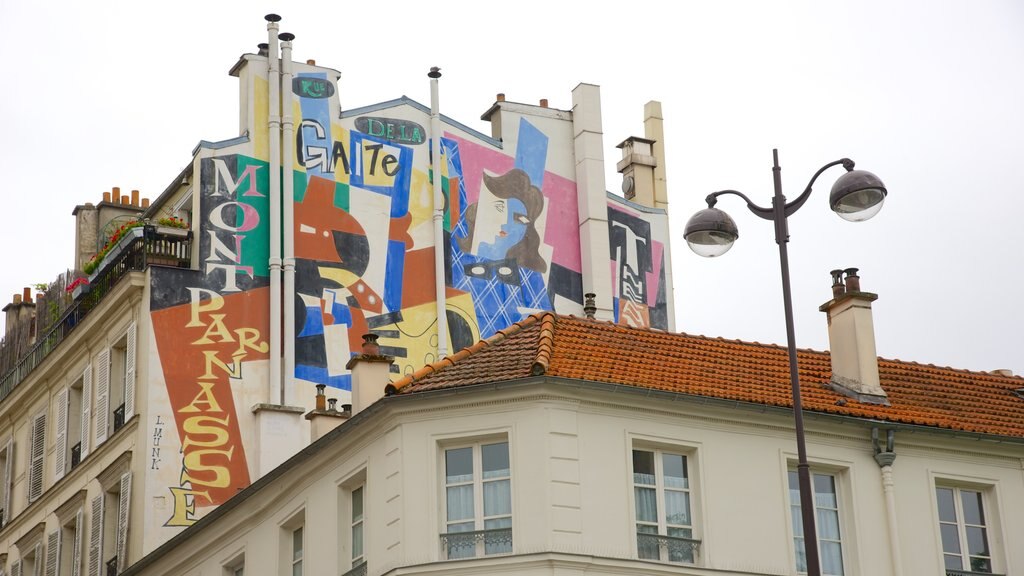 Montparnasse which includes signage