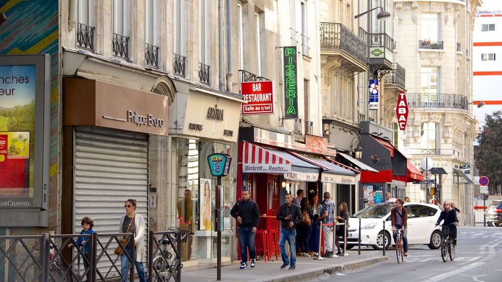 2nd Arrondissement featuring café scenes and street scenes