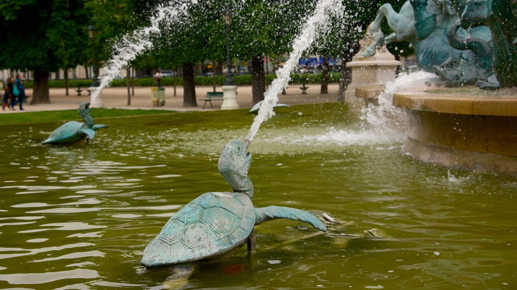 6. Arrondissement og byder på et springvand