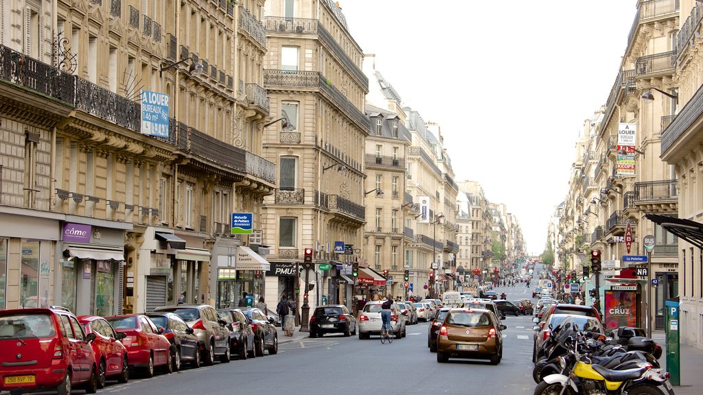 9º Arrondissement que inclui uma cidade e cenas de rua