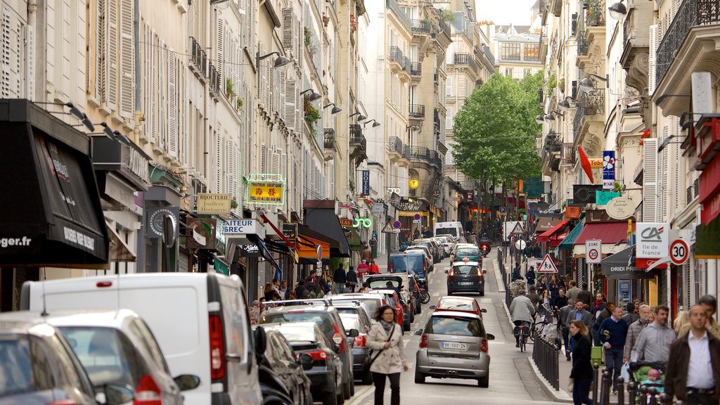 9º Arrondissement caracterizando uma cidade e cenas de rua