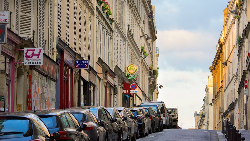 9º Arrondissement que inclui uma cidade e cenas de rua