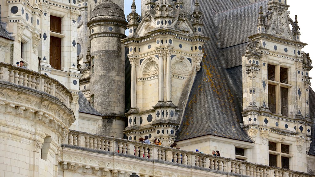 Chateau de Chambord which includes a castle, heritage architecture and views