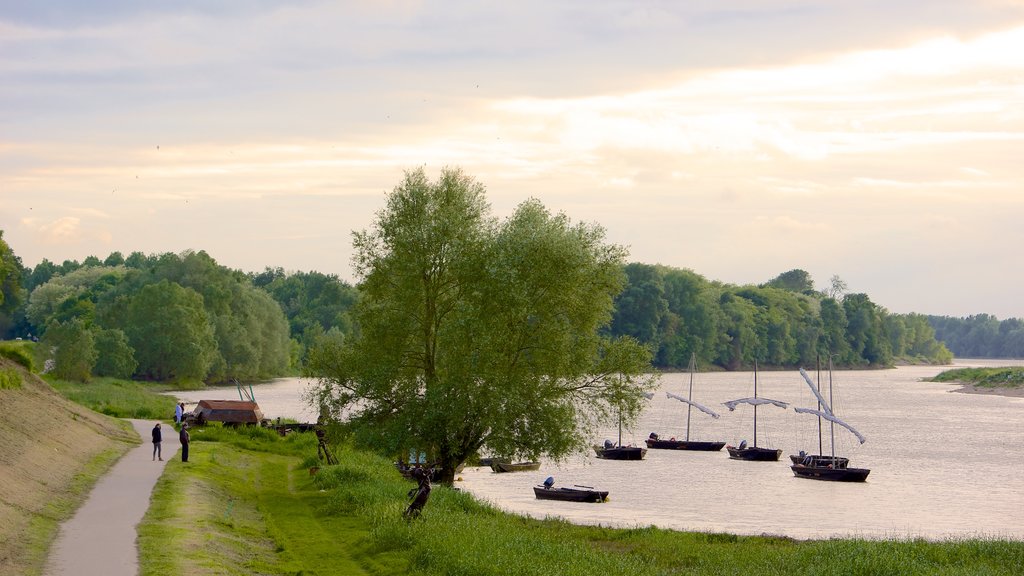 Chaumont-sur-Loire ofreciendo un río o arroyo, escenas tranquilas y una bahía o puerto