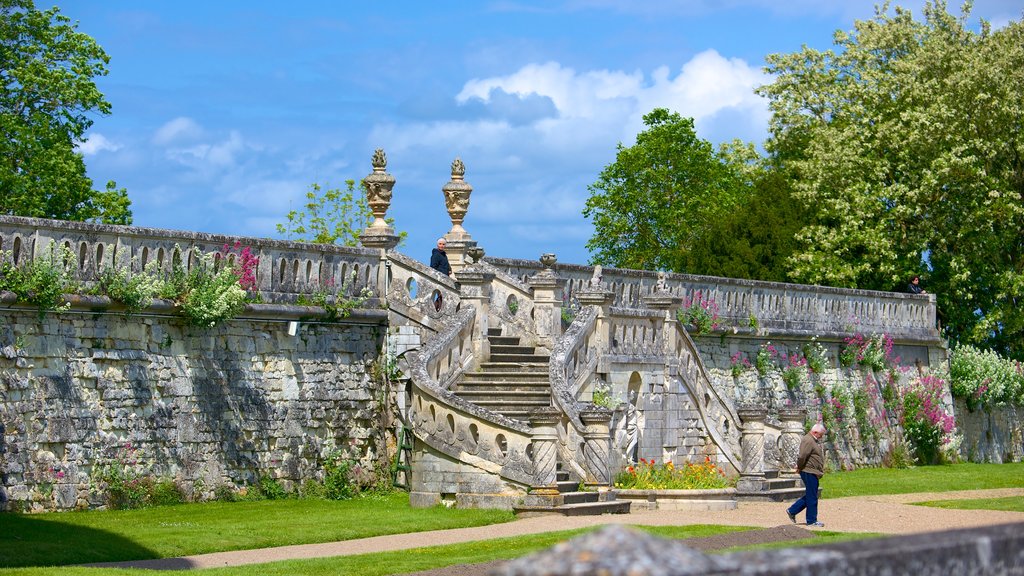 Chateau de Valencay presenterar en trädgård