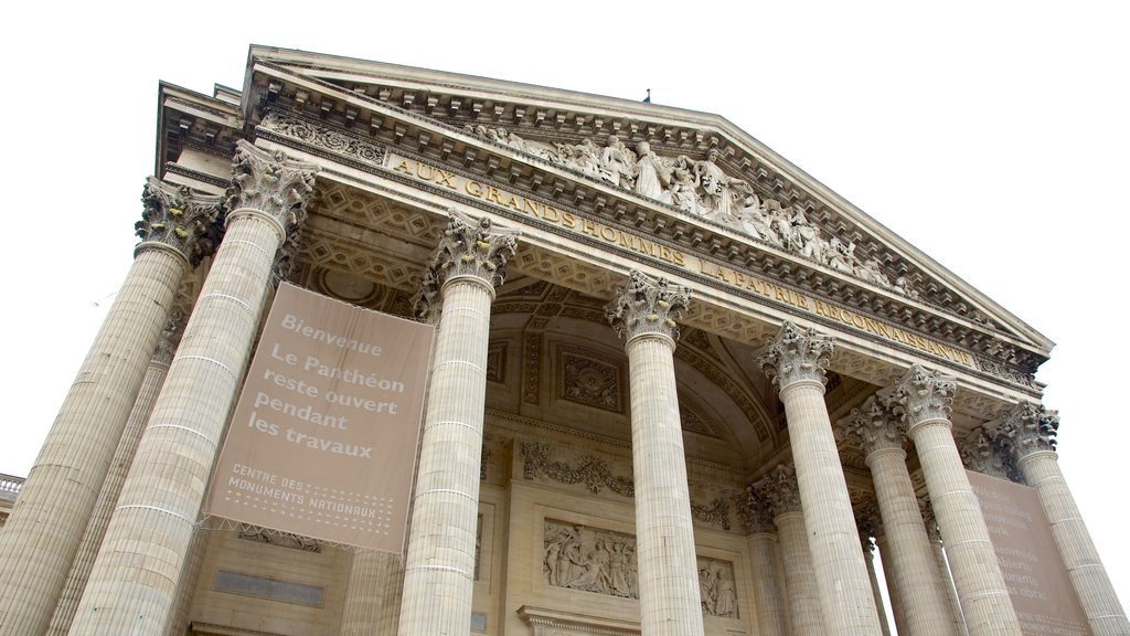 Quartier Latin - Panthéon caracterizando arquitetura de patrimônio e um memorial