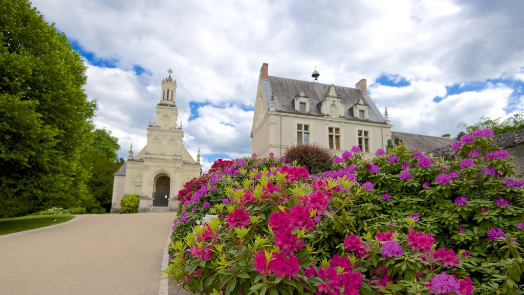 Chateau de Chambord che include fiori