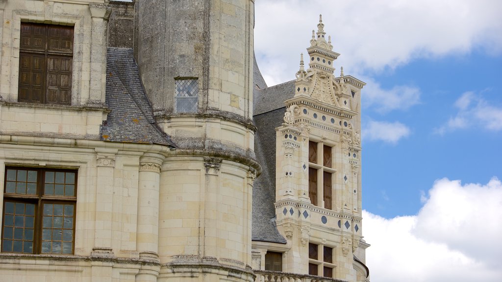 Chateau de Chambord mostrando castello o palazzo e architettura d\'epoca