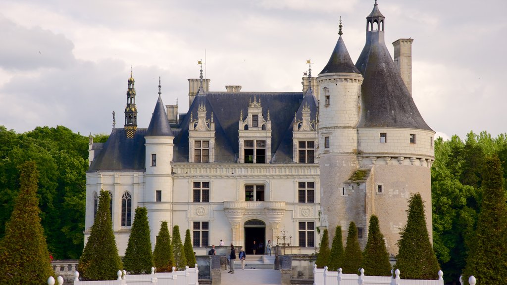 Chateau de Chenonceau mostrando arquitectura patrimonial y castillo o palacio