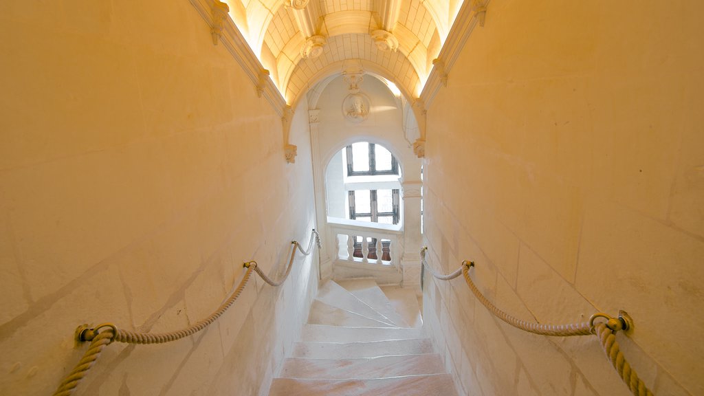 Chateau de Chenonceau ofreciendo un castillo y vista interna