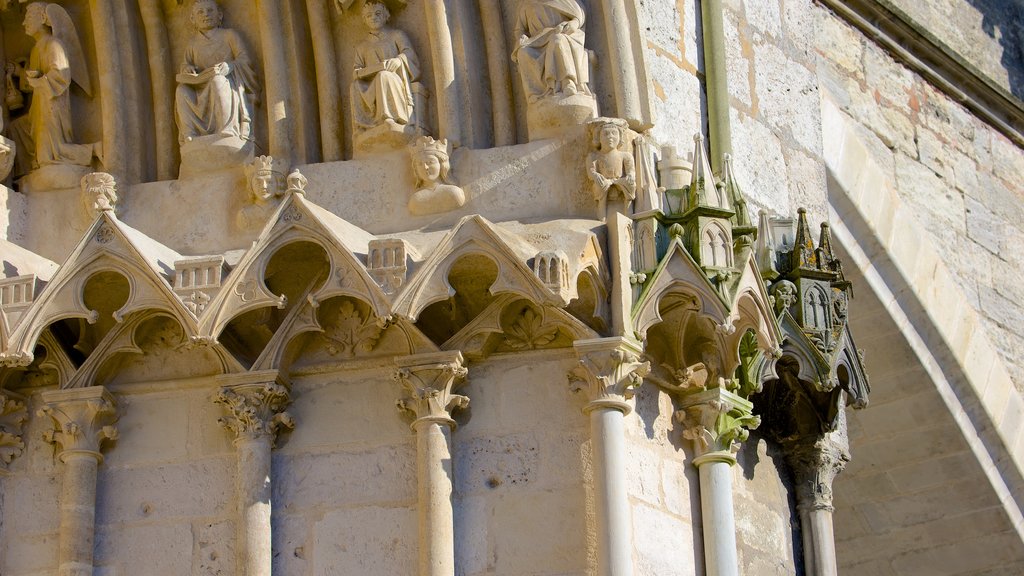 Bourges Cathedral featuring a church or cathedral and heritage architecture