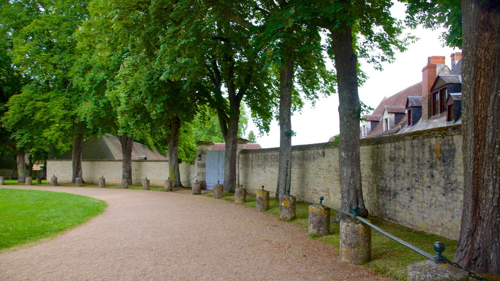 Chateau de Valencay showing a garden