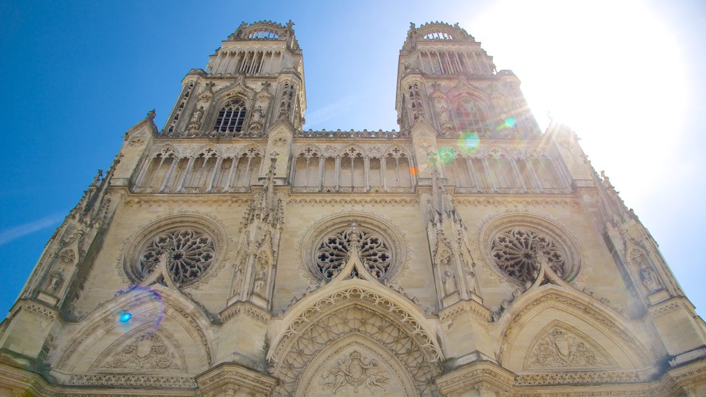 Catedral de Sainte-Croix mostrando uma igreja ou catedral e arquitetura de patrimônio