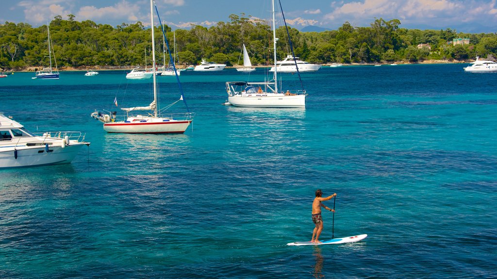 Ile Saint-Honorat featuring watersports, a bay or harbor and boating