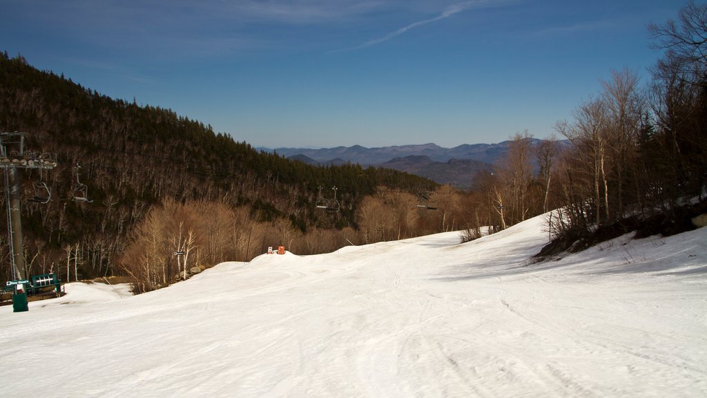 Whiteface Mountain which includes mountains and snow