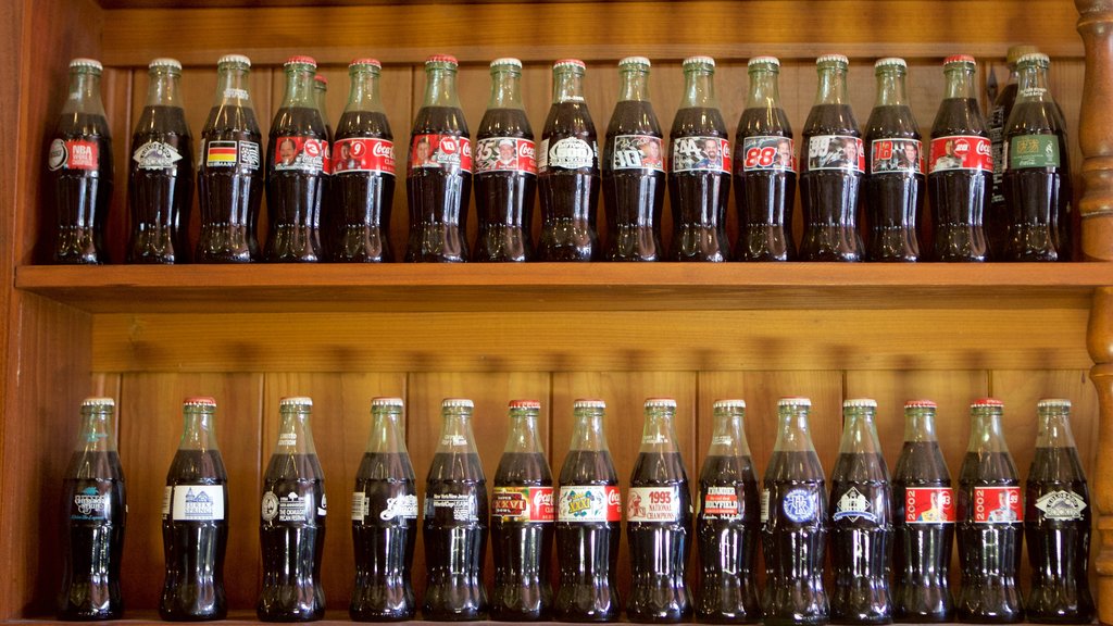 Biedenharn Coca-Cola Museum fasiliteter samt innendørs