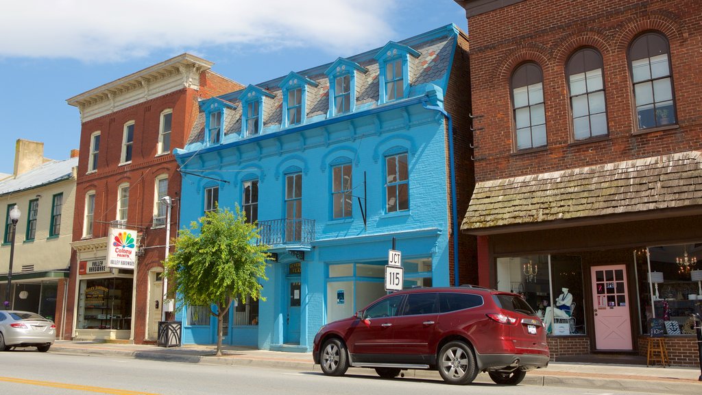 Charles Town mostrando elementos de patrimônio e uma cidade pequena ou vila