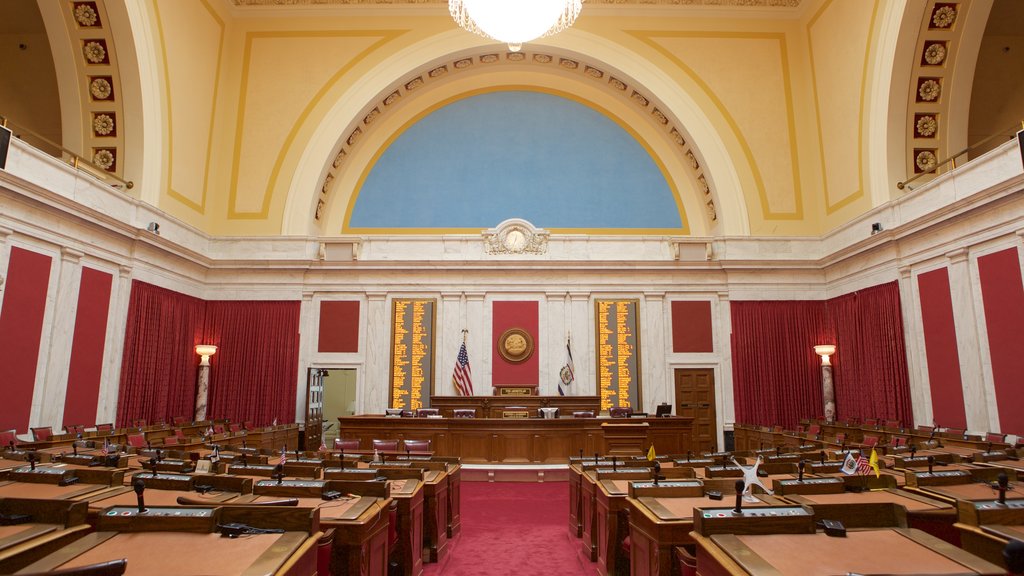 West Virginia State Capitol Building featuring an administrative buidling and interior views