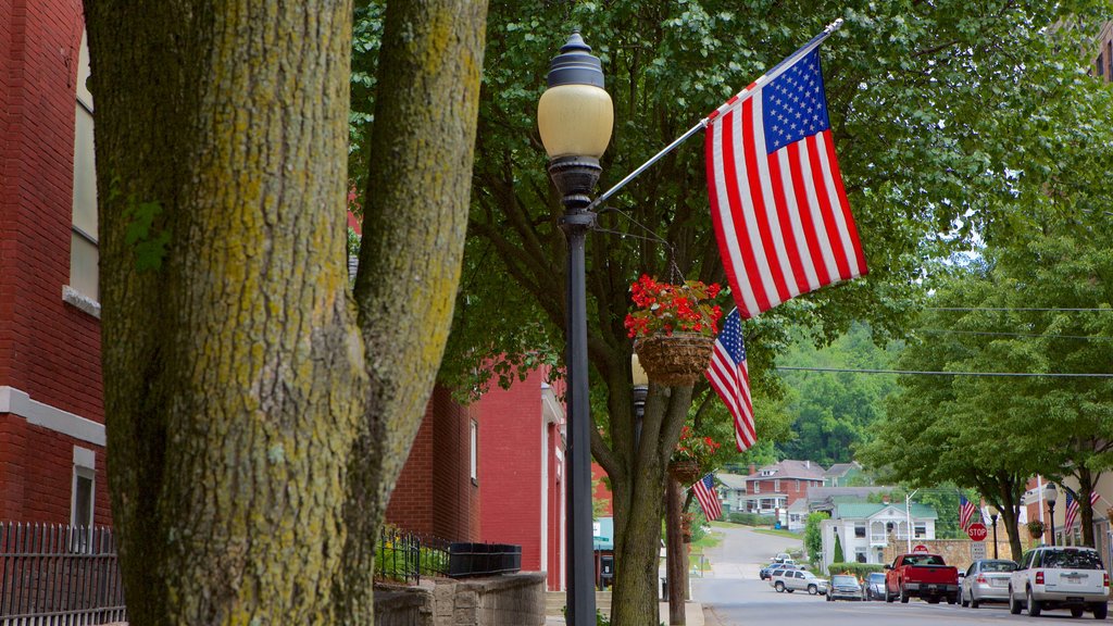 Hinton showing street scenes