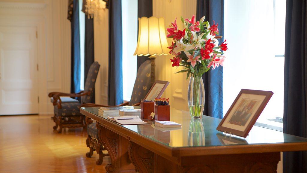 West Virginia State Capitol Building featuring an administrative building, interior views and flowers