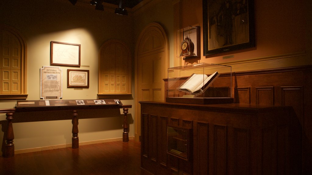 West Virginia State Museum showing interior views