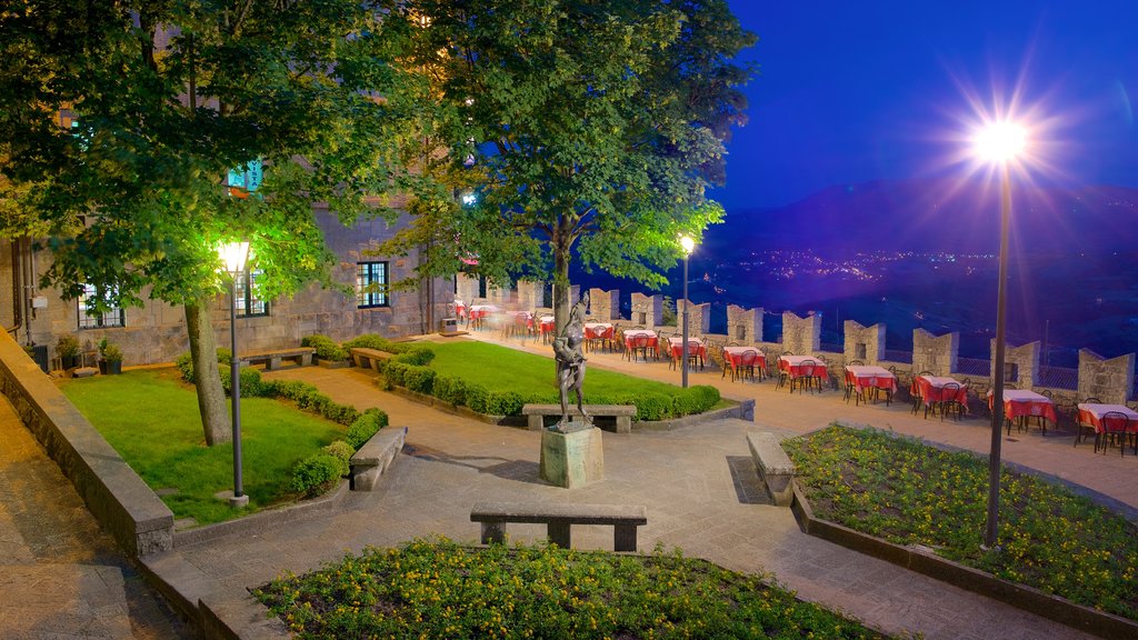 San Marino showing a park, a monument and views