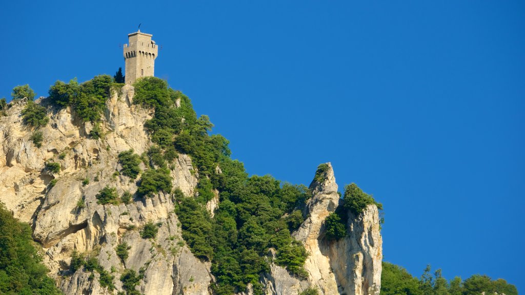 Monte Titano which includes views and mountains