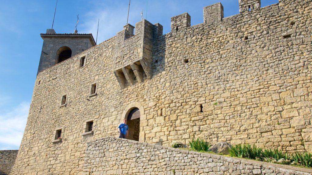 Guaita Tower which includes château or palace and heritage elements