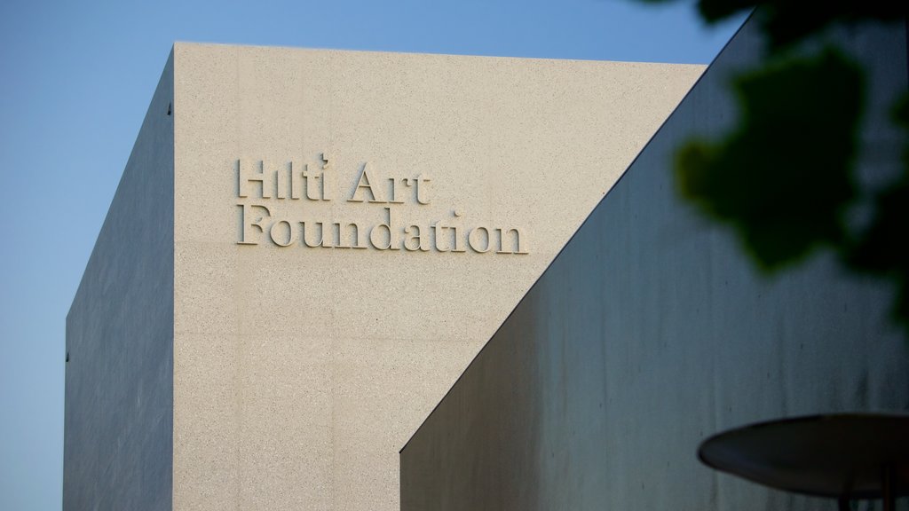 Liechtenstein Art Museum featuring signage