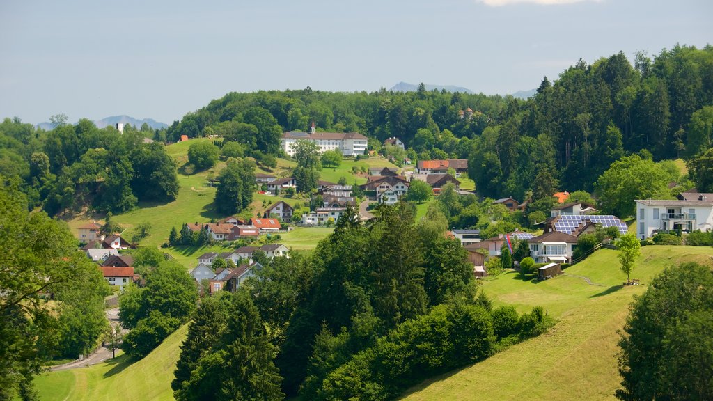 Liechtenstein featuring landscape views, tranquil scenes and a small town or village