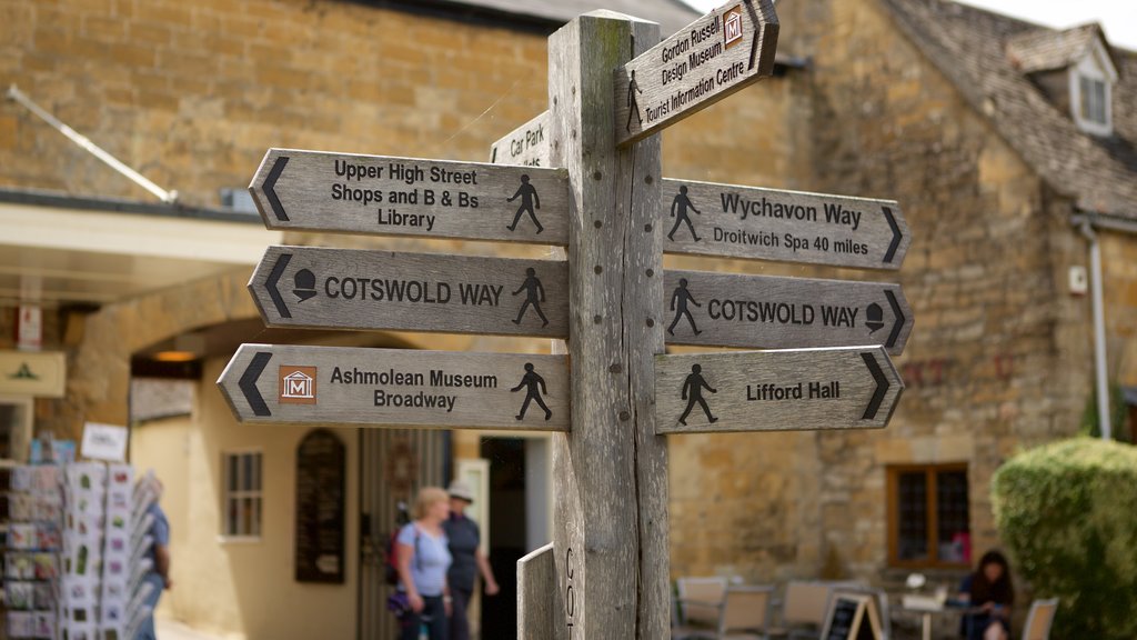 Broadway featuring signage