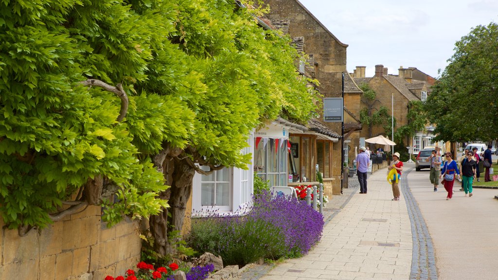 Broadway showing a small town or village and street scenes