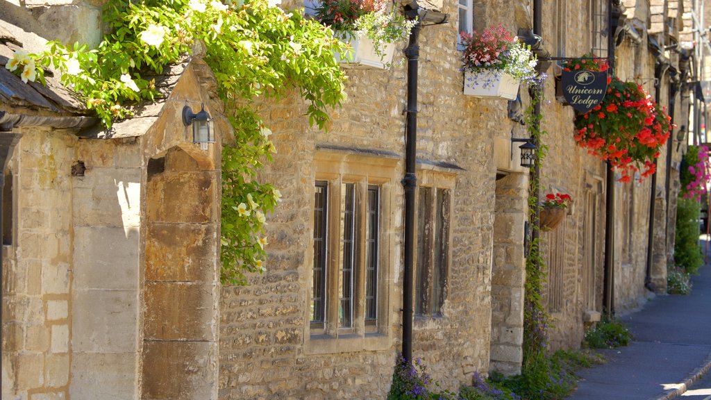 Castle Combe showing a small town or village and heritage elements