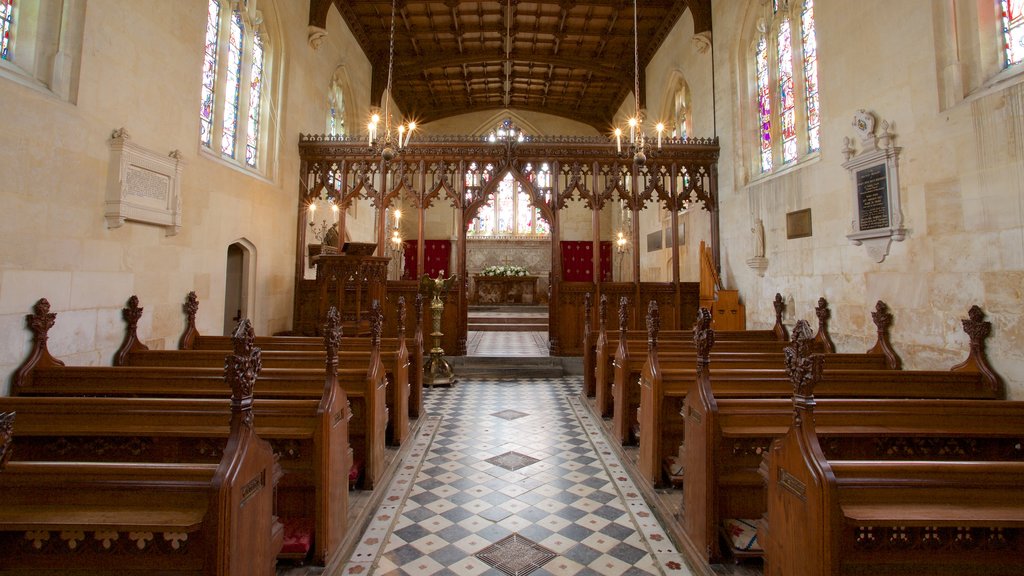 Sudeley Castle showing interior views, religious elements and a church or cathedral