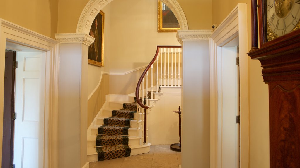 No. 1 Royal Crescent showing a castle, interior views and heritage elements