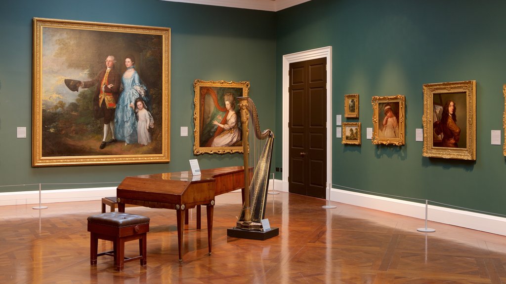 The Holburne Museum featuring interior views, art and music