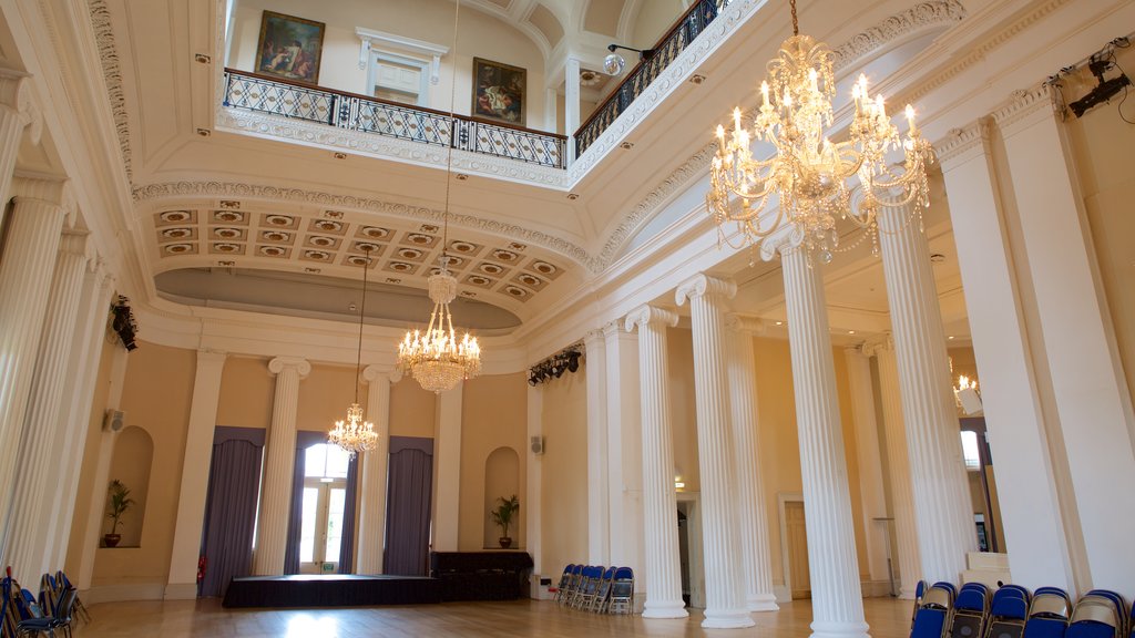 Pitville Pump Room showing heritage elements, interior views and heritage architecture