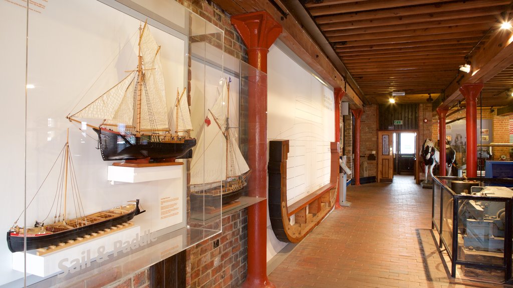 Gloucester Waterways Museum showing interior views