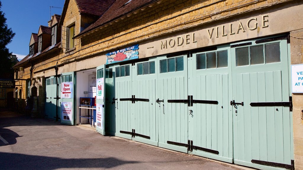 The Model Village which includes signage