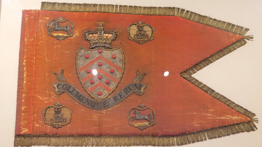 Regiments of Gloucestershire Museum showing interior views and signage