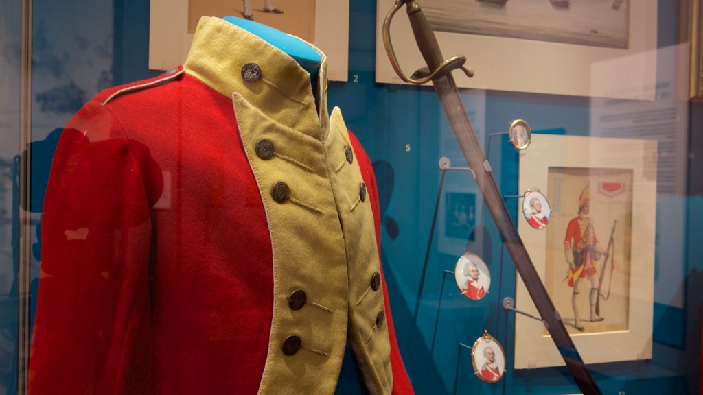 Regiments of Gloucestershire Museum showing interior views